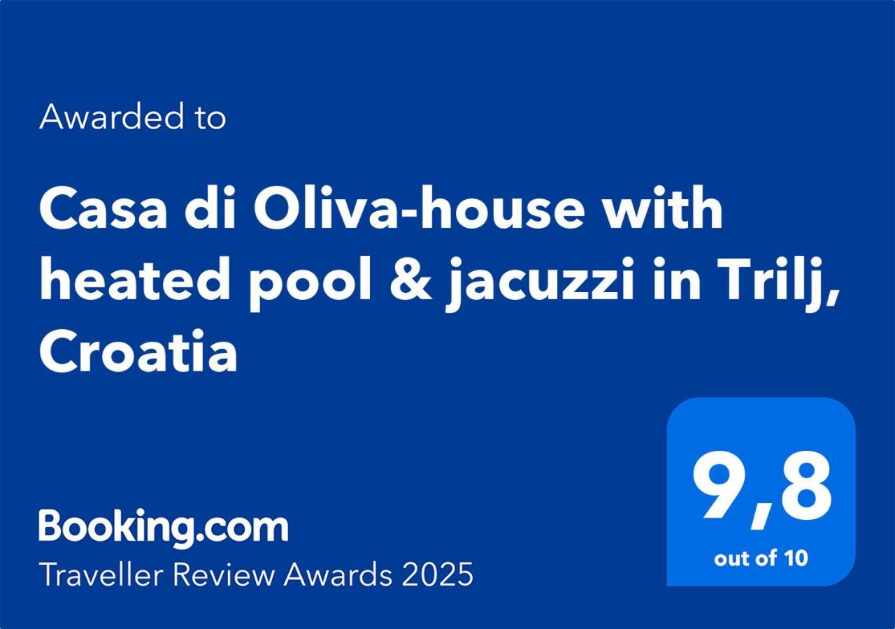 Casa Di Oliva-House With Heated Pool & Jacuzzi In Trilj, Croatia Villa Buitenkant foto